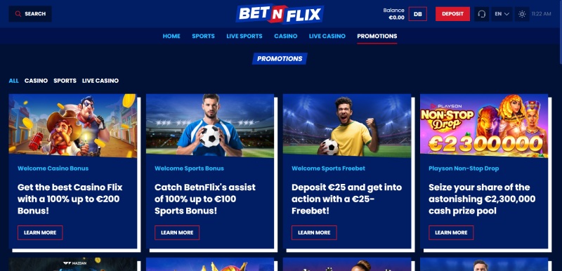 BetNFlix Review Promotions