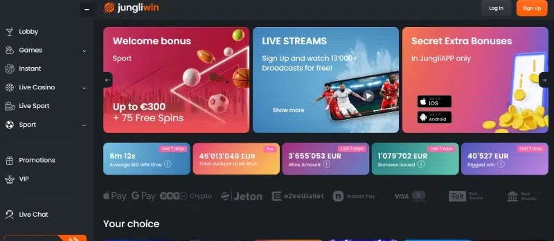JungliWin Homepage