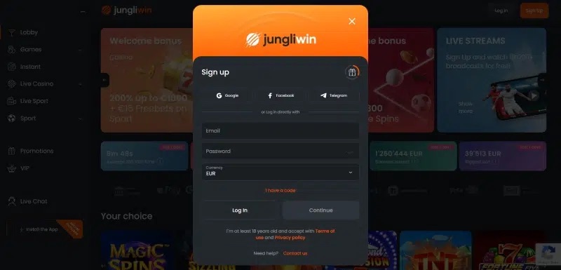 JungliWin Registration
